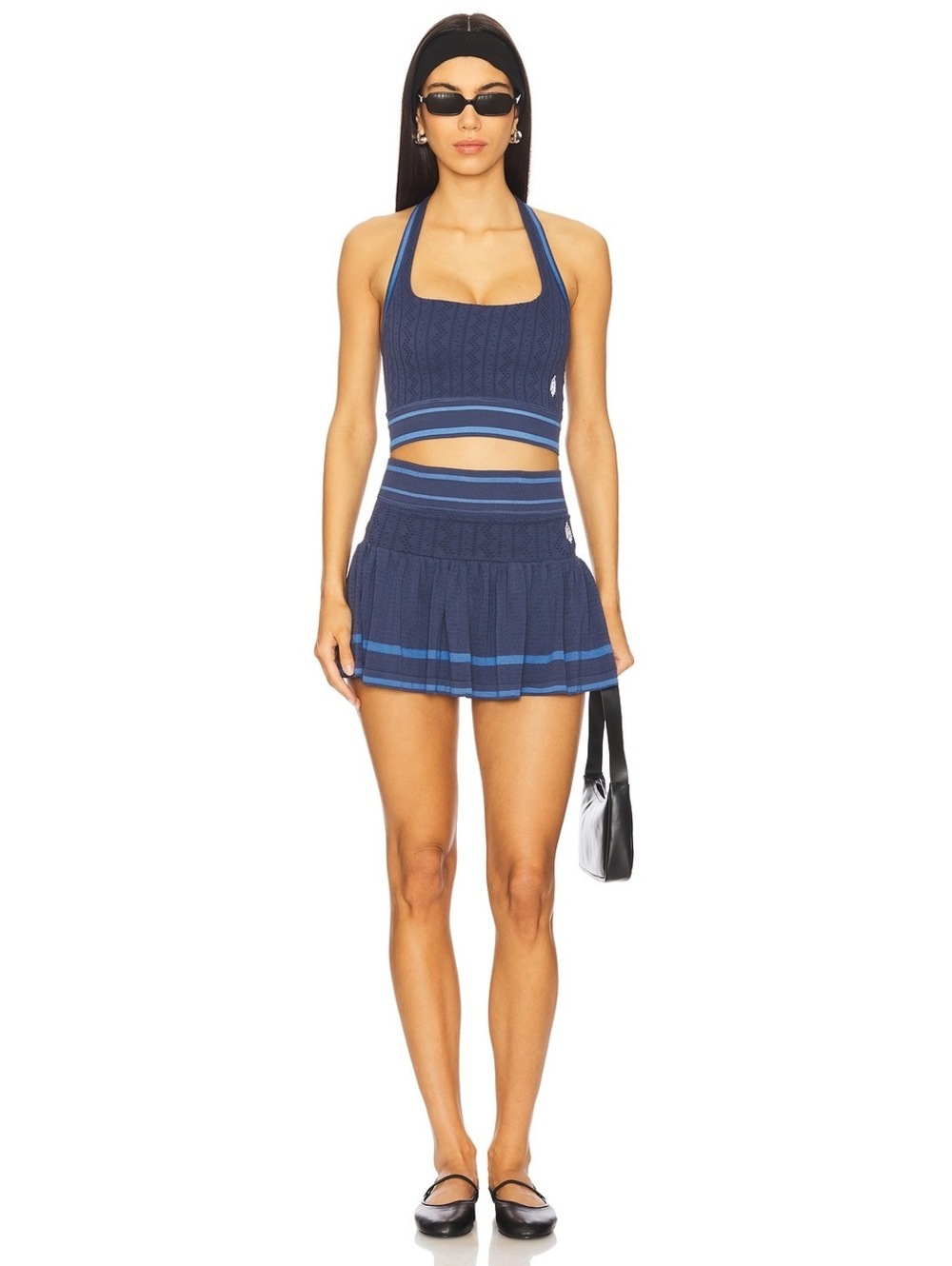 Free People x FP Movement mini skirt Advantage in Navy
